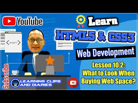 Learn HTML5 Lesson 10.2 What to Look When Buying Web Space | Web Design