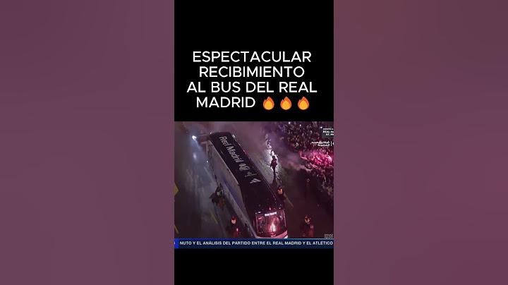 ESPECTACULAR RECIBIMIENTO AL BUS DEL REAL MADRID .#realmadrid #futbol #championsleague #halamadrid