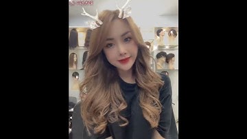 Tóc giả nữ đội nguyên đầu siêu da cao cấp 3S55 làm bằng 100% tóc thật!