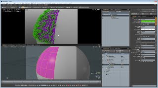 modo fur material の設定