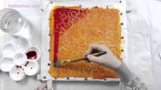 3d effects with canting in silk painting