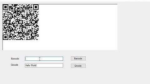How To Create Barcode And QrCode In Windows Application Step By Step