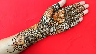 Beautiful Bridal Mehendi Design|Mandala Mehndi |Mehandi Designs For Front Hand |Henna Design