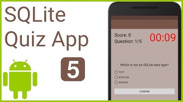 Multiple Choice Quiz App with SQLite Integration Part 5 - DISPLAYING QUESTIONS AND LOGGING ANSWERS