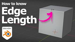 How to know the length of an edge in Blender