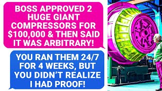 Boss APPROVED $100,000 Compressors! You Ran Them 24/7 For 4 Weeks & Didn't Realize I've A Proof r/PR