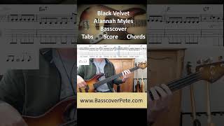 Alannah Myles Black Velvet Basscover #basscover #basscoverwithtabs