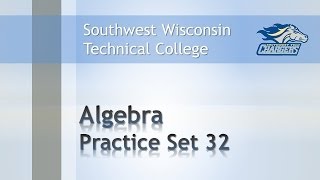 Math Review - Algebra Chapter Practice Set 32 Algebra:  Distance, Time, Rate Problems