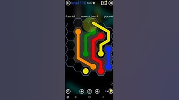 How To Solve Flow Free Hexes Kids Pack Level 110 6x6 Board Walk Through Solution Walkthrough