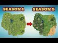 HOW THE FORTNITE BATTLE ROYALE MAP CHANGED SINCE SEASON 1