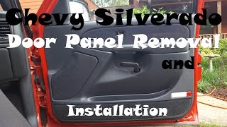 How to remove a Chevy Silverado door panel - 1999-2002