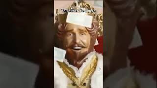 Burger King Man On Airplane