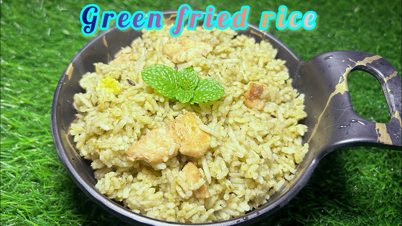 Green Frief Rice How to make green fried rice @Tomatoes786 - YouTube