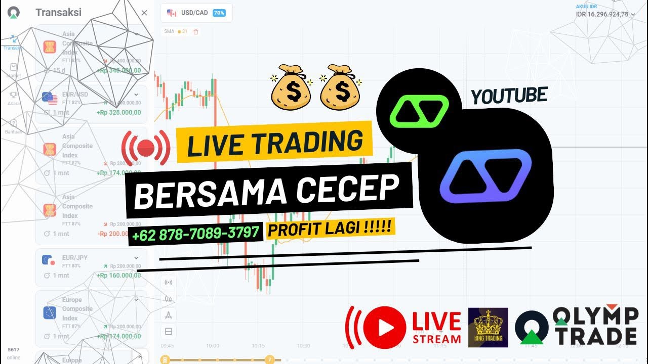 🔴 LIVE TRADING, YUK TRADING BARENG !!! | OLYMPTRADE INDONESIA