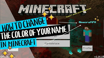 How to Change the Color of your name in Minecraft