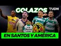 ¡GOLAZOS de Oribe, &#39;Chucho&#39; Benítez, Diego Valdés y &#39;Cabecita&#39; con SANTOS Y AMÉRICA! | TUDN