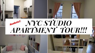 MY (REALISTIC) NEW YORK CITY APARTMENT TOUR!! | NYC STUDIO APARTMENT