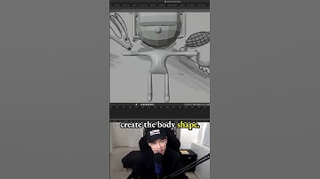 Sculpting body shapes w/ vertex scaling & modifiers - 3d character in Blender - 3.6: Goggles the DJ