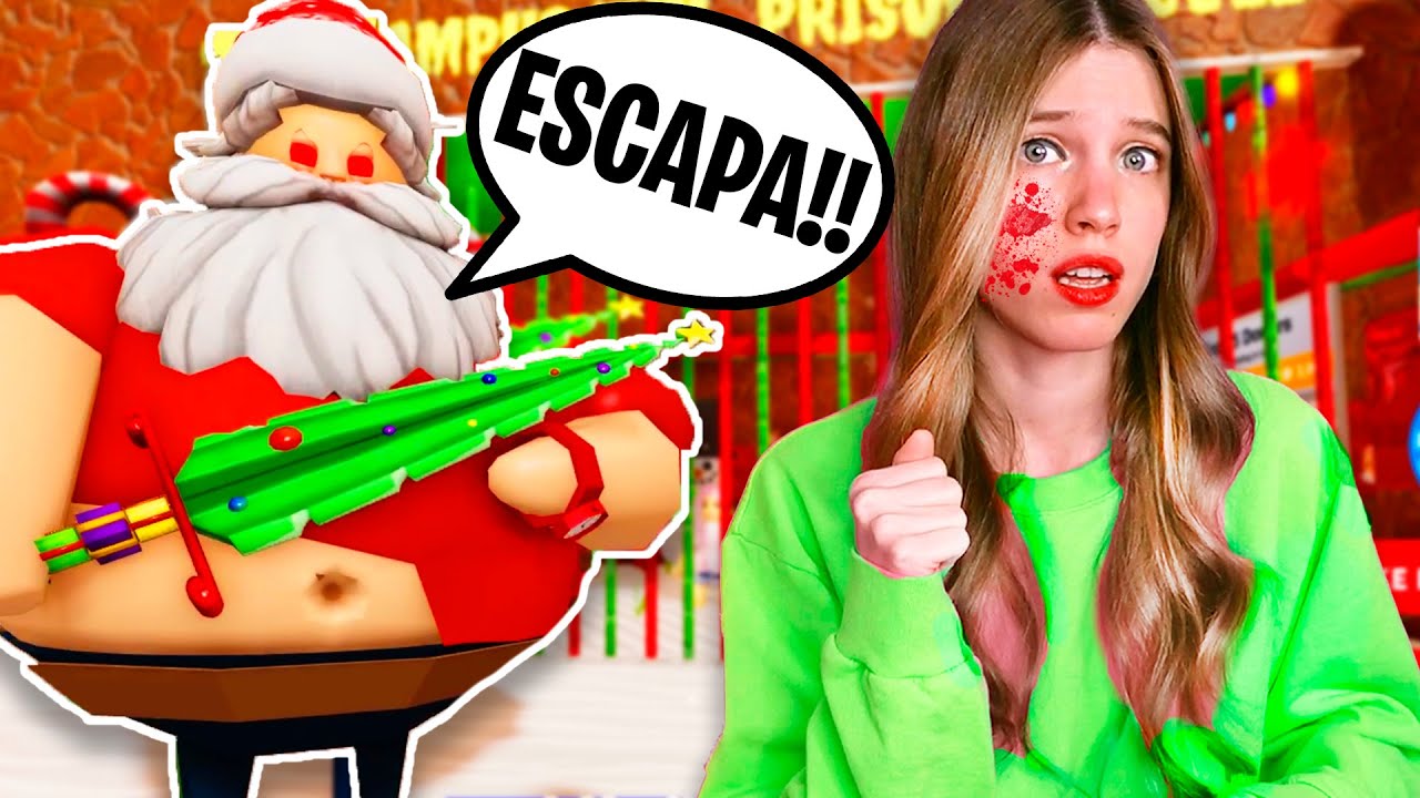 ESCAPA de la PRISIÓN de SANTA CLAUS MALVADO en ROBLOX!! 🎅🏻😈
