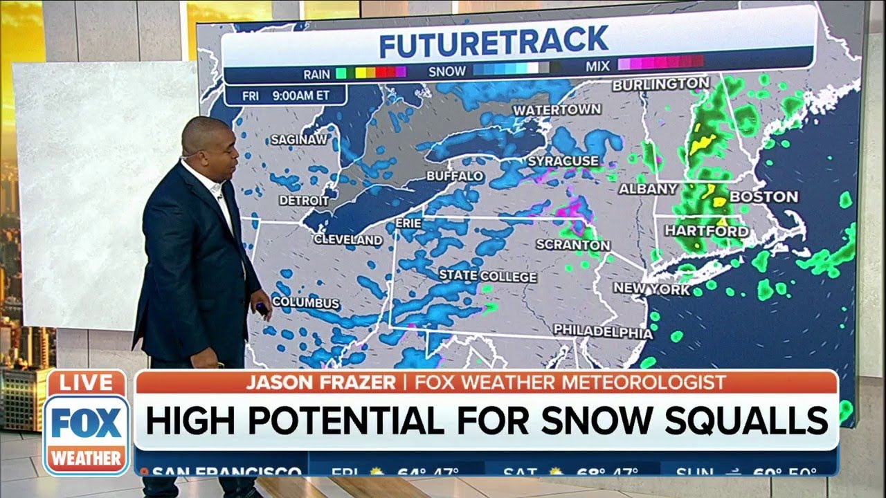 Dangerous Snow Squalls Expected To Sweep Across Northeast - YouTube