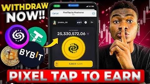 PIXEL Tap To Earn: How To Play And Connect Your BYBIT Wallet To Pixeltap By Pixelverse Airdrop#crypt