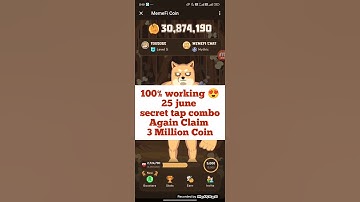 100% working 25 june Memefi combo | memefi today tap combo | memefi secret tap combo | #memefi
