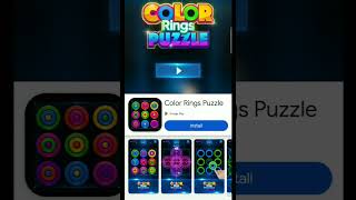 Color Rings Puzzle gameplay 🎮🆙🔝🆒💡😱🎦📢⭕️‼️ screenshot 1