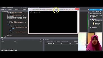 Program Password dengan Bahasa C menggunakan Visual Studio 2013