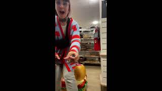 Hoagie sandwich stool secured but saw the popcorn and oreo and fries  #thrift #shopping