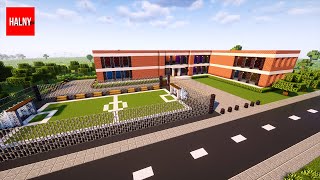 How to build a school in Minecraft