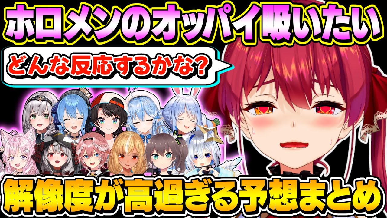 【面白まとめ】ホロメンでエッッな妄想をするマリン船長【宝鐘マリン/ホロライブ切り抜き】