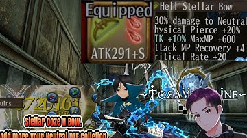 Toram Online || Hell Stellar Ooze Bow Damage without LRD Xtall