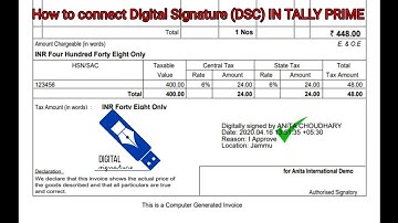 How to connect Digital Signature with tally prime ? How to connect dongle in tally?