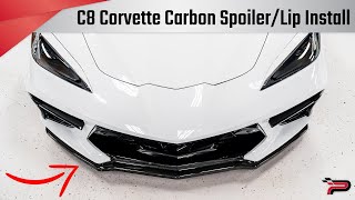 C8 Corvette Carbon Fiber Front Lip/Spoiler Install - Paragon Performance