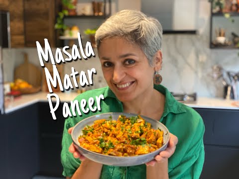 MASALA MATAR PANEER  Quick Peas and paneer curry  Food with Chetna