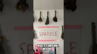 I saved the flowers my boyfriend bought me and made a flower wall with them🥹 #walldecorationideas I saved the flowers my boyfriend bought me and made a flower wall with them🥹 #walldecorationideas