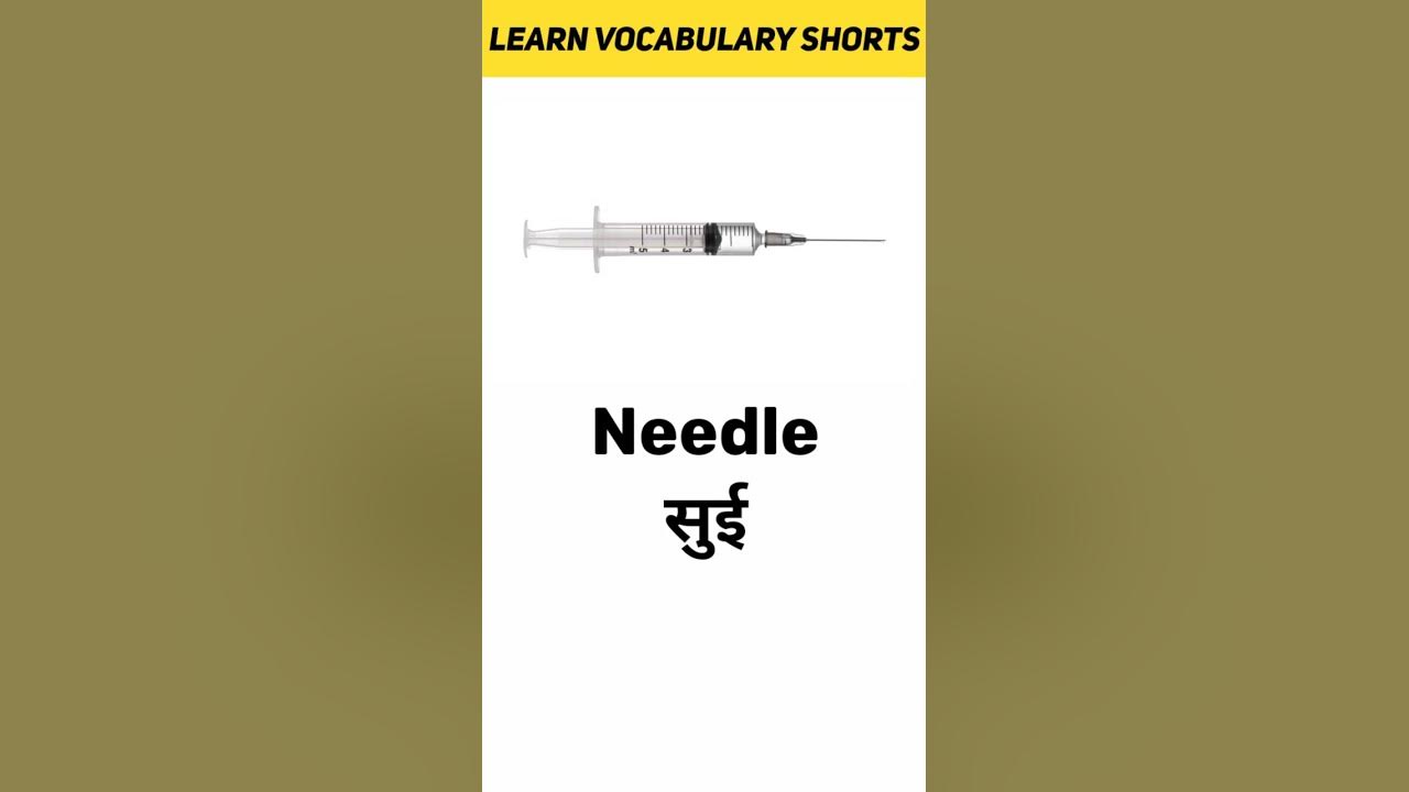 Needle Meaning in Hindi Learn Vocabulary Shorts YouTube