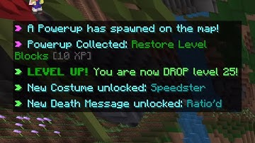 minecraft the hive Block Drop Level 25!!!