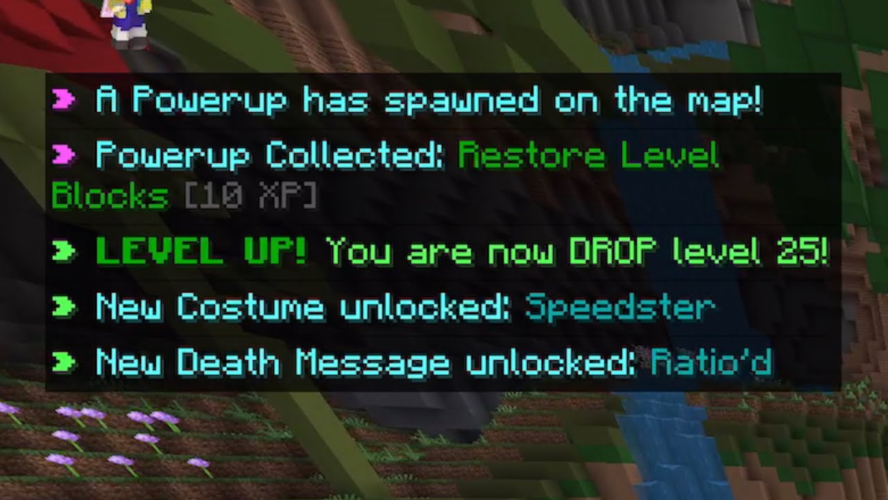 minecraft the hive Block Drop Level 25!!!