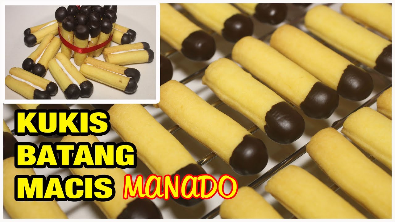 RESEP KUKIS BATANG MACIS Manado ( Kue Kering Batang Korek Api ...