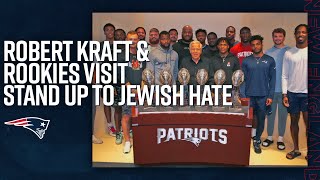 Patriots 2023 Rookie Class Visits Stand Up To Jewish Hate Offices with Robert Kraft Profile