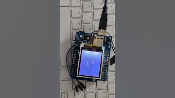 Arduino Adafruit 3D graphics demo. Music created by human motion controller by a living brain.