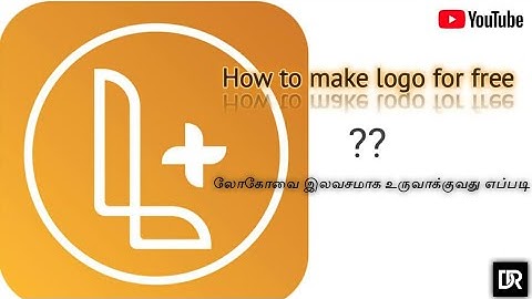 How to make logo for free | logo maker plus | Tamil | thumbnail logo