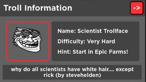 Find The Trollfaces Rememed - How to get Scientist Trollface
