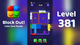 Block Out Level 381 Walkthrough 🧩 | All Levels Solution | Mini Boss