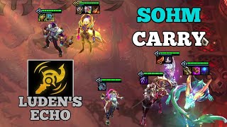 9 Mage Sohm Carry - Luden's Echo - TFT Uncharted Realms - Set 7.5