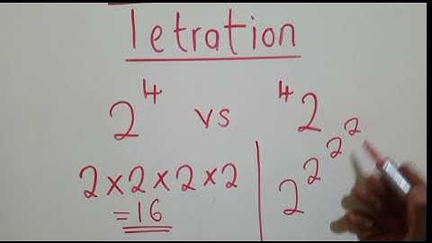 Tetration vs Exponentiation