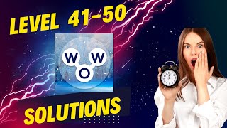 Words Of Wonders level 41-50 | Word puzzles | level 31-40| WOW Puzzles| France #wordpuzzles#solution screenshot 2