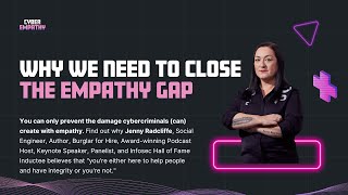 Why empathy in cybersecurity is about picking a side - with Jenny Radcliffe [S03E09]