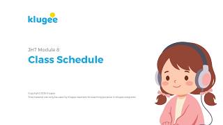 LISTENING for Junior High English 7 | Class Schedule